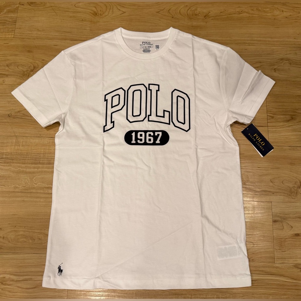 Polo Ralph Lauren Men's Classic Fit Graphic Pony RL 1967 T-Shirt Tee White S-XXL